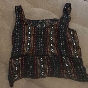 Forever 21 tribal crop tank